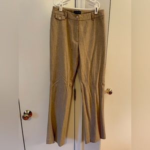 Beige Ann Taylor Wool Trousers